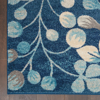 Tranquil TRA03 Navy Area Rug by Nourison Detail Image