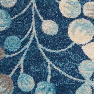 Tranquil TRA03 Navy Area Rug by Nourison Swatch Image
