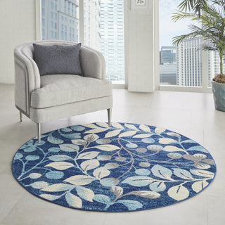 Tranquil TRA03 Navy Area Rug by Nourison Room Image Feature