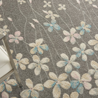 Tranquil TRA04 Grey/Beige Area Rug by Nourison Corner Image