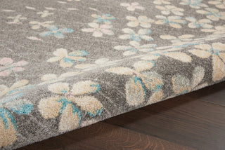Tranquil TRA04 Grey/Beige Area Rug by Nourison Corner Image