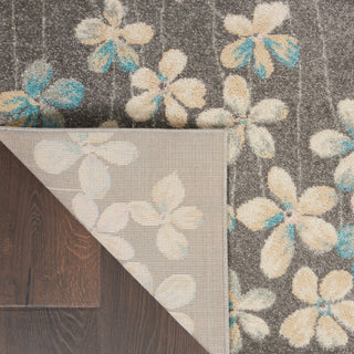 Tranquil TRA04 Grey/Beige Area Rug by Nourison Corner Image