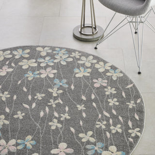Tranquil TRA04 Grey/Beige Area Rug by Nourison Corner Image