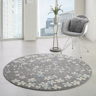 Tranquil TRA04 Grey/Beige Area Rug by Nourison Room Image Feature