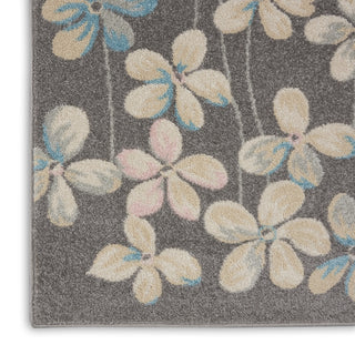 Tranquil TRA04 Grey/Beige Area Rug by Nourison Texture Image