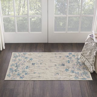 Tranquil TRA04 Ivory Area Rug by Nourison Corner Image