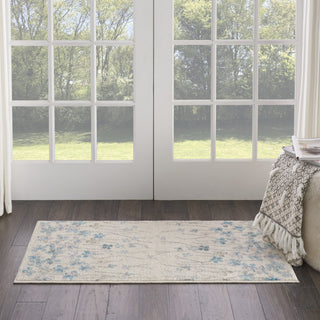 Tranquil TRA04 Ivory Area Rug by Nourison Corner Image