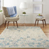Tranquil TRA04 Ivory Area Rug by Nourison Corner Image