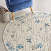 Tranquil TRA04 Ivory Area Rug by Nourison Corner Image