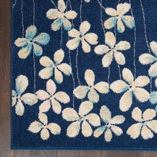 Tranquil TRA04 Navy Area Rug by Nourison Detail Image