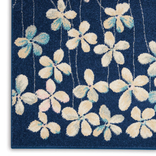 Tranquil TRA04 Navy Area Rug by Nourison Texture Image