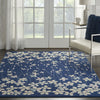 Tranquil TRA04 Navy Area Rug by Nourison Corner Image