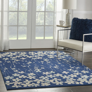 Tranquil TRA04 Navy Area Rug by Nourison Room Image Feature