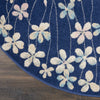 Tranquil TRA04 Navy Area Rug by Nourison Detail Image
