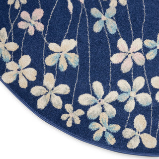 Tranquil TRA04 Navy Area Rug by Nourison Texture Image