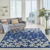 Tranquil TRA04 Navy Area Rug by Nourison Corner Image