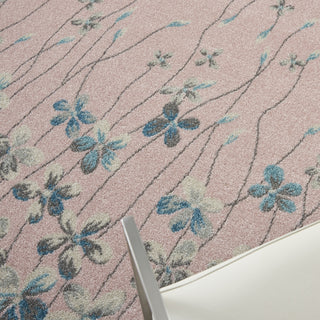 Tranquil TRA04 Pink Area Rug by Nourison Corner Image