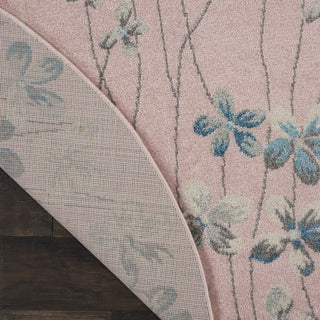 Tranquil TRA04 Pink Area Rug by Nourison Corner Image