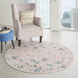 Tranquil TRA04 Pink Area Rug by Nourison Room Image Feature