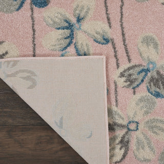 Tranquil TRA04 Pink Area Rug by Nourison Corner Image