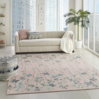 Tranquil TRA04 Pink Area Rug by Nourison Room Image Feature