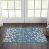 Tranquil TRA04 Turquoise Area Rug by Nourison Corner Image