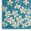 Tranquil TRA04 Turquoise Area Rug by Nourison Texture Image