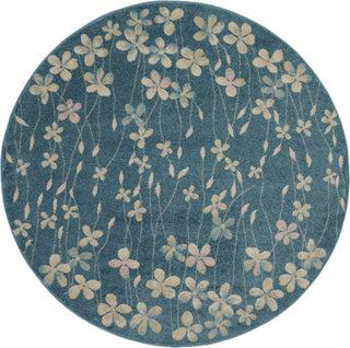 Tranquil TRA04 Turquoise Area Rug by Nourison Main Image