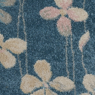 Tranquil TRA04 Turquoise Area Rug by Nourison Swatch Image