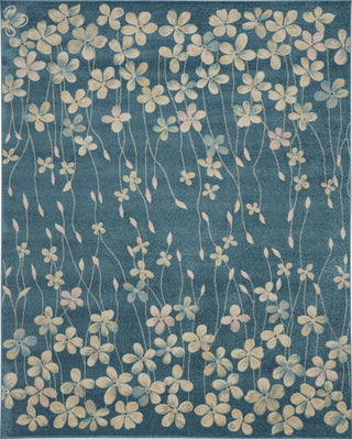 Tranquil TRA04 Turquoise Area Rug by Nourison Main Image