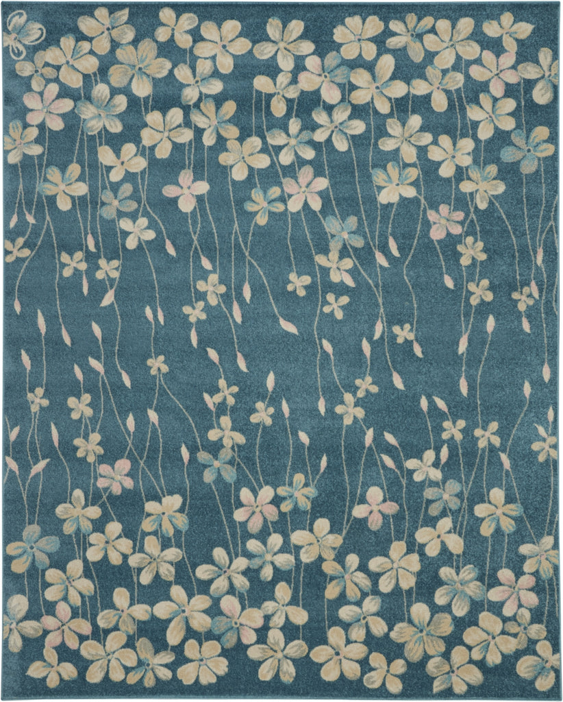 Tranquil TRA04 Turquoise Area Rug by Nourison main image