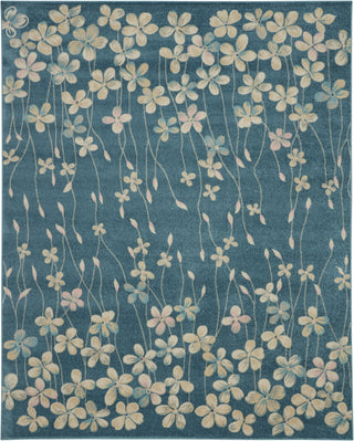 Tranquil TRA04 Turquoise Area Rug by Nourison main image