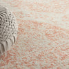 Nourison Tranquil TRA05 Ivory/Pink Area Rug Corner Image