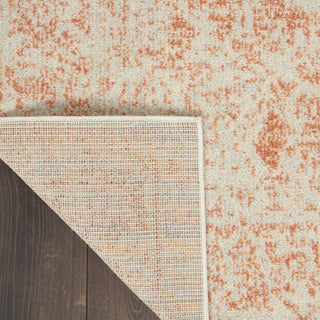 Nourison Tranquil TRA05 Ivory/Pink Area Rug Corner Image