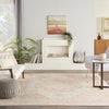 Nourison Tranquil TRA05 Ivory/Pink Area Rug Room Image Feature