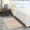 Nourison Tranquil TRA05 Ivory/Pink Area Rug Corner Image