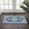 Tranquil TRA06 Ivory/Navy Area Rug by Nourison Corner Image