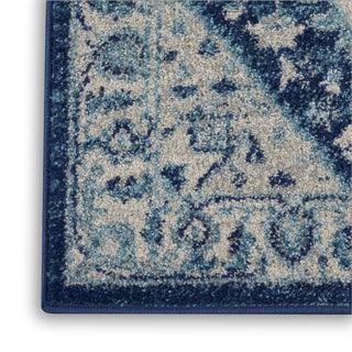 Tranquil TRA06 Ivory/Navy Area Rug by Nourison Texture Image