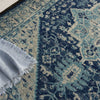 Tranquil TRA06 Ivory/Navy Area Rug by Nourison Corner Image