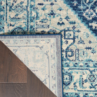 Tranquil TRA06 Ivory/Navy Area Rug by Nourison Corner Image