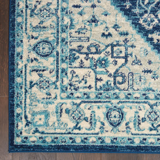 Tranquil TRA06 Ivory/Navy Area Rug by Nourison Detail Image