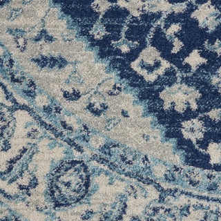 Tranquil TRA06 Ivory/Navy Area Rug by Nourison Swatch Image