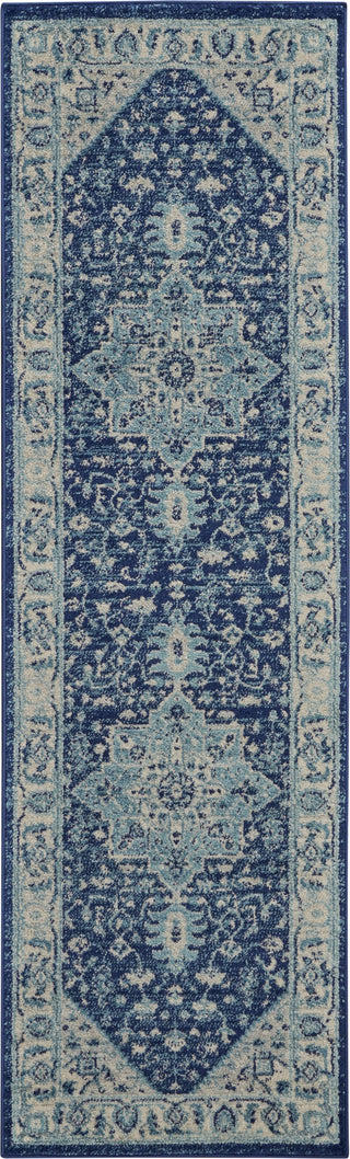 Tranquil TRA06 Ivory/Navy Area Rug by Nourison Main Image