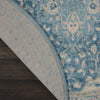 Tranquil TRA07 Ivory/Turquoise Area Rug by Nourison Corner Image