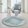 Tranquil TRA07 Ivory/Turquoise Area Rug by Nourison Room Image Feature