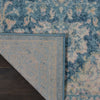 Tranquil TRA07 Ivory/Turquoise Area Rug by Nourison Corner Image