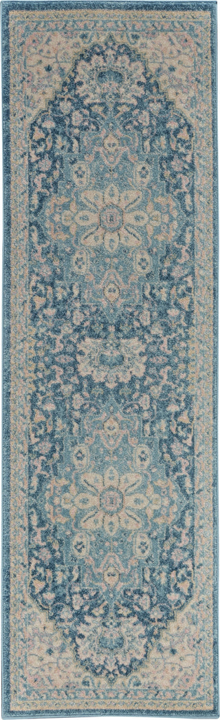 Tranquil TRA07 Ivory/Turquoise Area Rug by Nourison Main Image