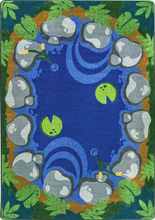 Joy Carpets Kid Essentials Tranquil Pond Multi Area Rug