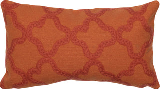 Trans Ocean Visions I Crochet Tile Orange by Liora Manne 