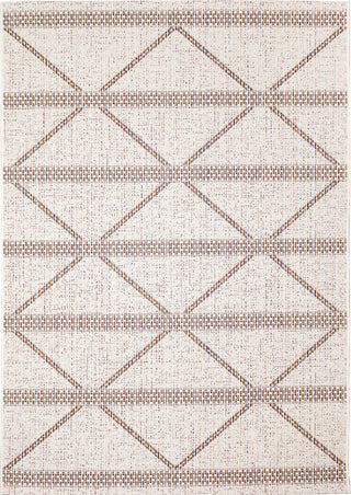 Trans Ocean Avena 7458/12 Diamond Stripe Ivory Area Rug main image